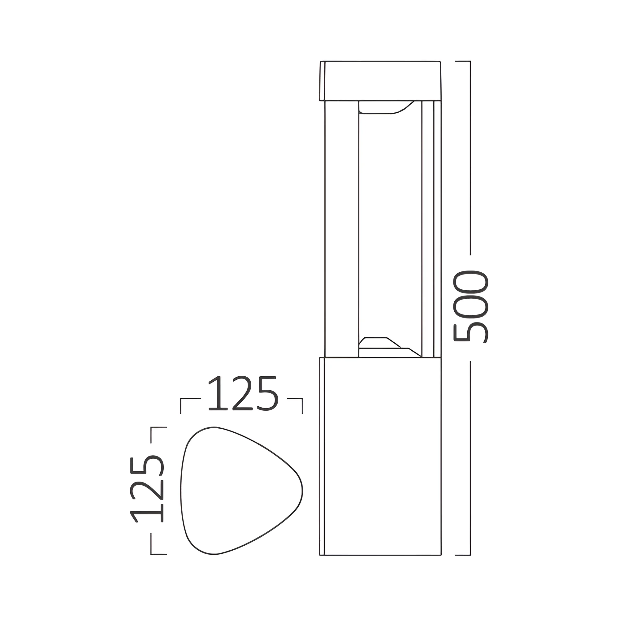 Baštenski stubić 500 mm 7 W 3000 K IP54 Braytron BG43-02102 - Image 3