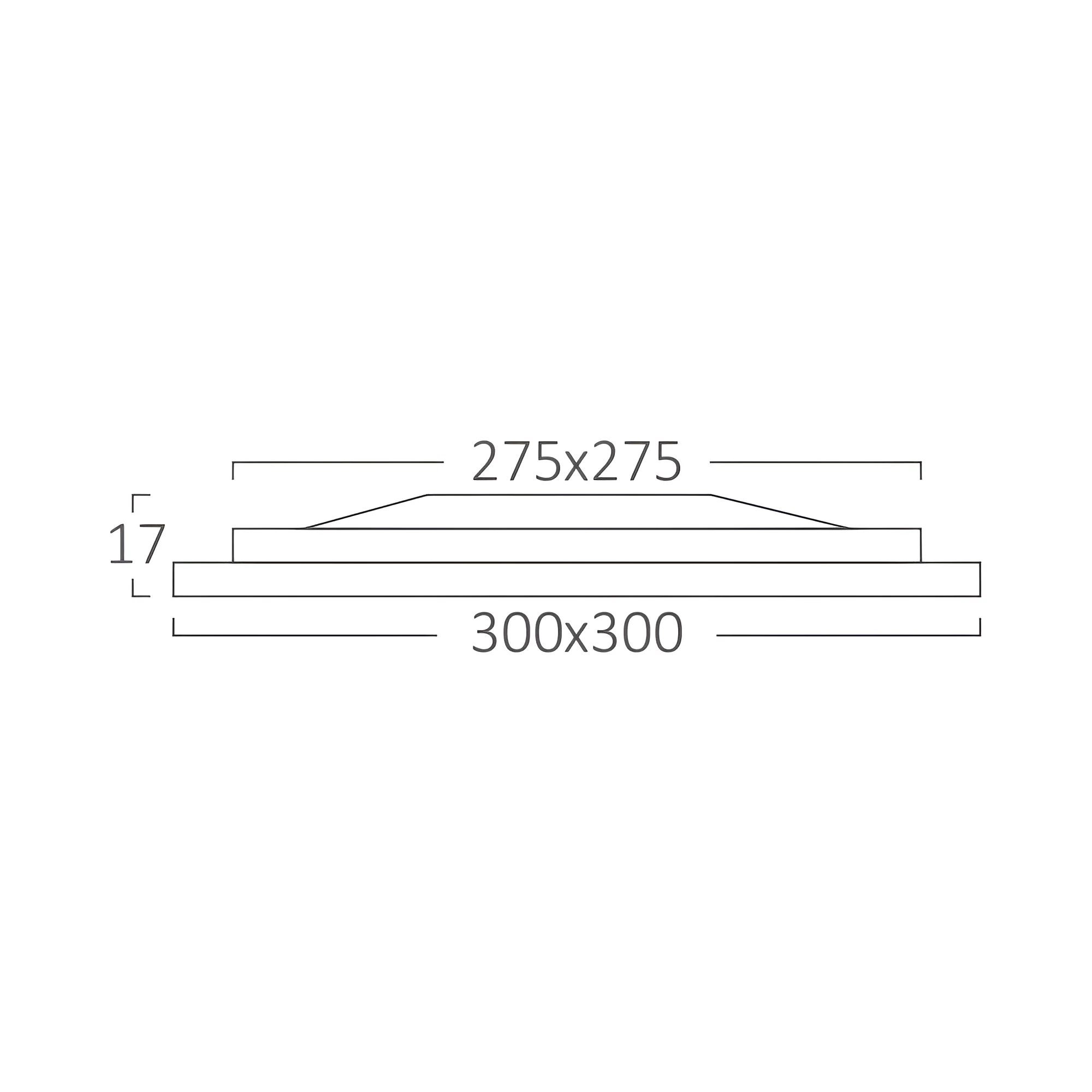 LED panel ugradni kvadratni 10" 24 W bijeli 6500 K Braytron BP02-32430 - Image 5