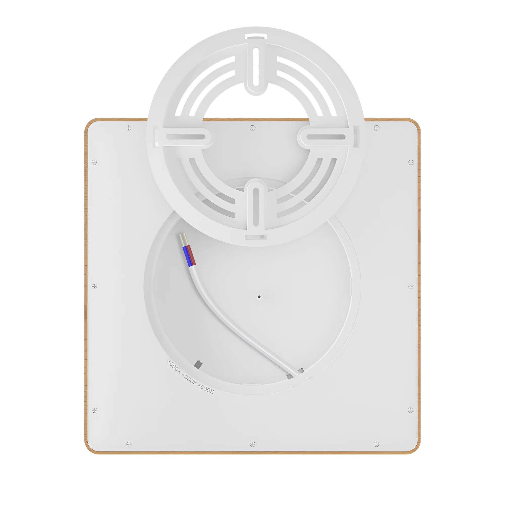LED plafonjera kvadratna 20 W u dekoru drveta 3CCT Braytron BP07-10287 - Image 4