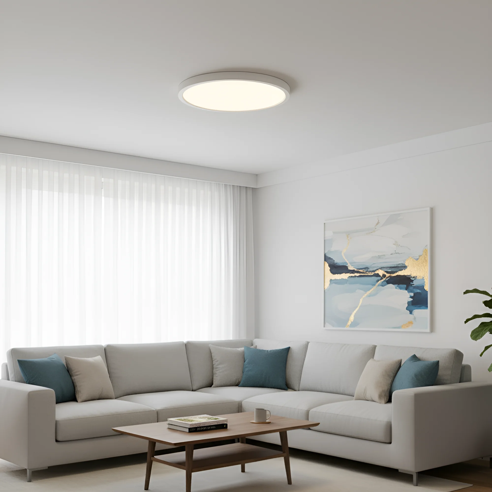 LED plafonjera okrugla 35 W bijela 5cct Braytron BP07-20480 - Image 2