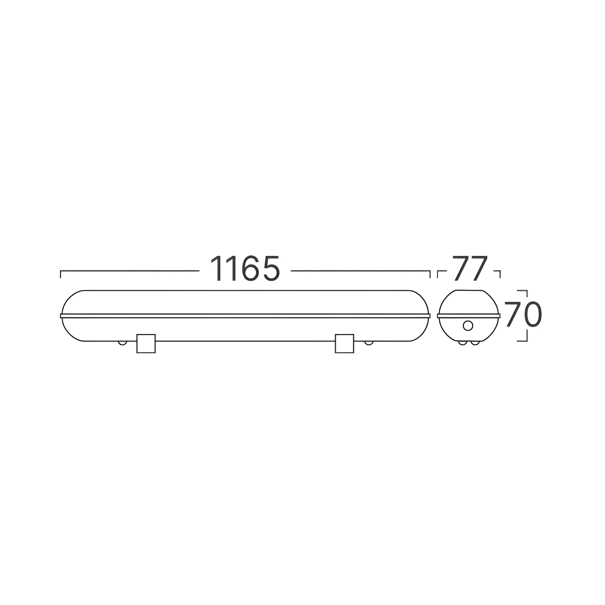 LED vodootporna svjetiljka IP65 Braytron BT04-01230 - Image 4