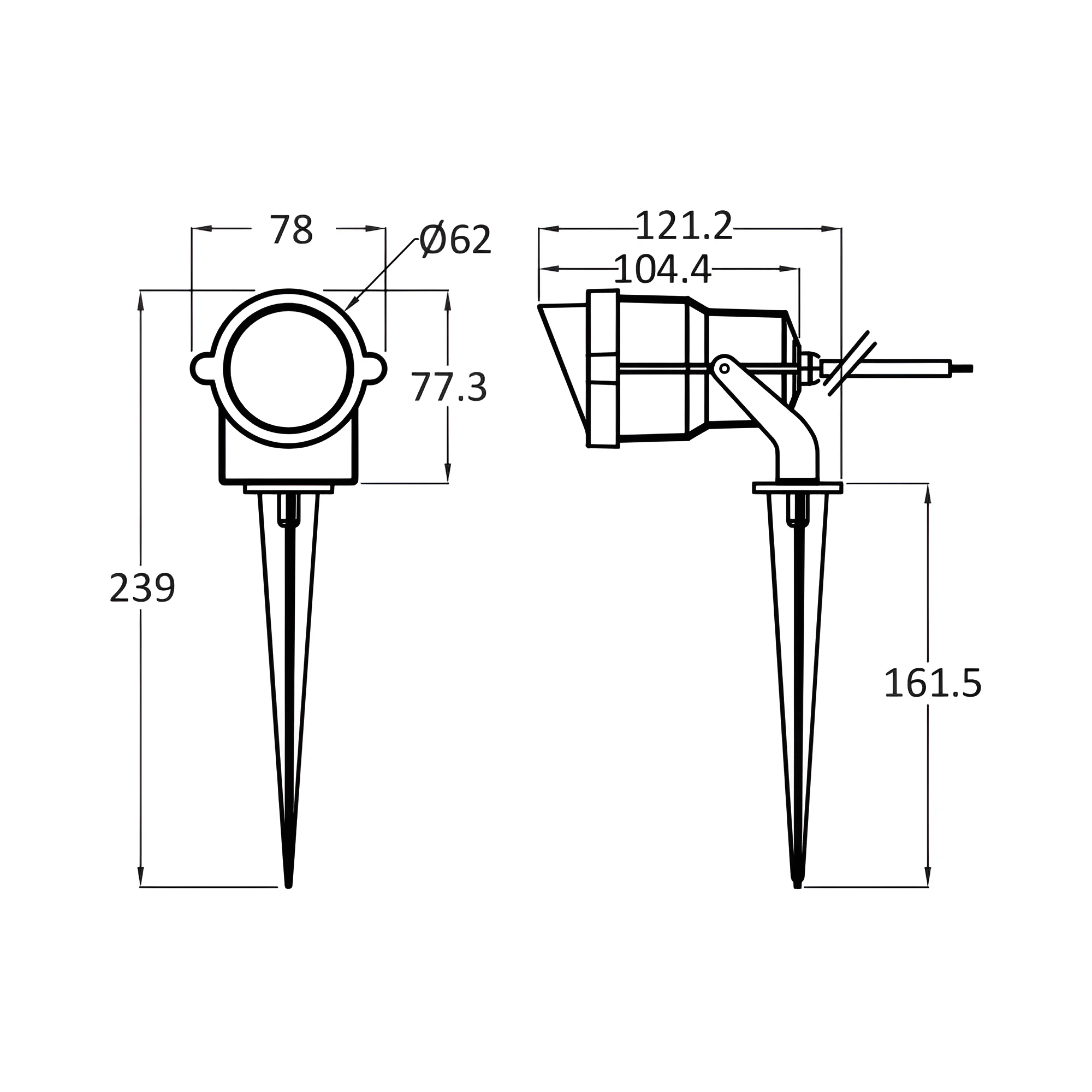 LED ubodna svjetiljka 9 W siva 6500 K IP65 Braytron BT25-00132 - Image 4