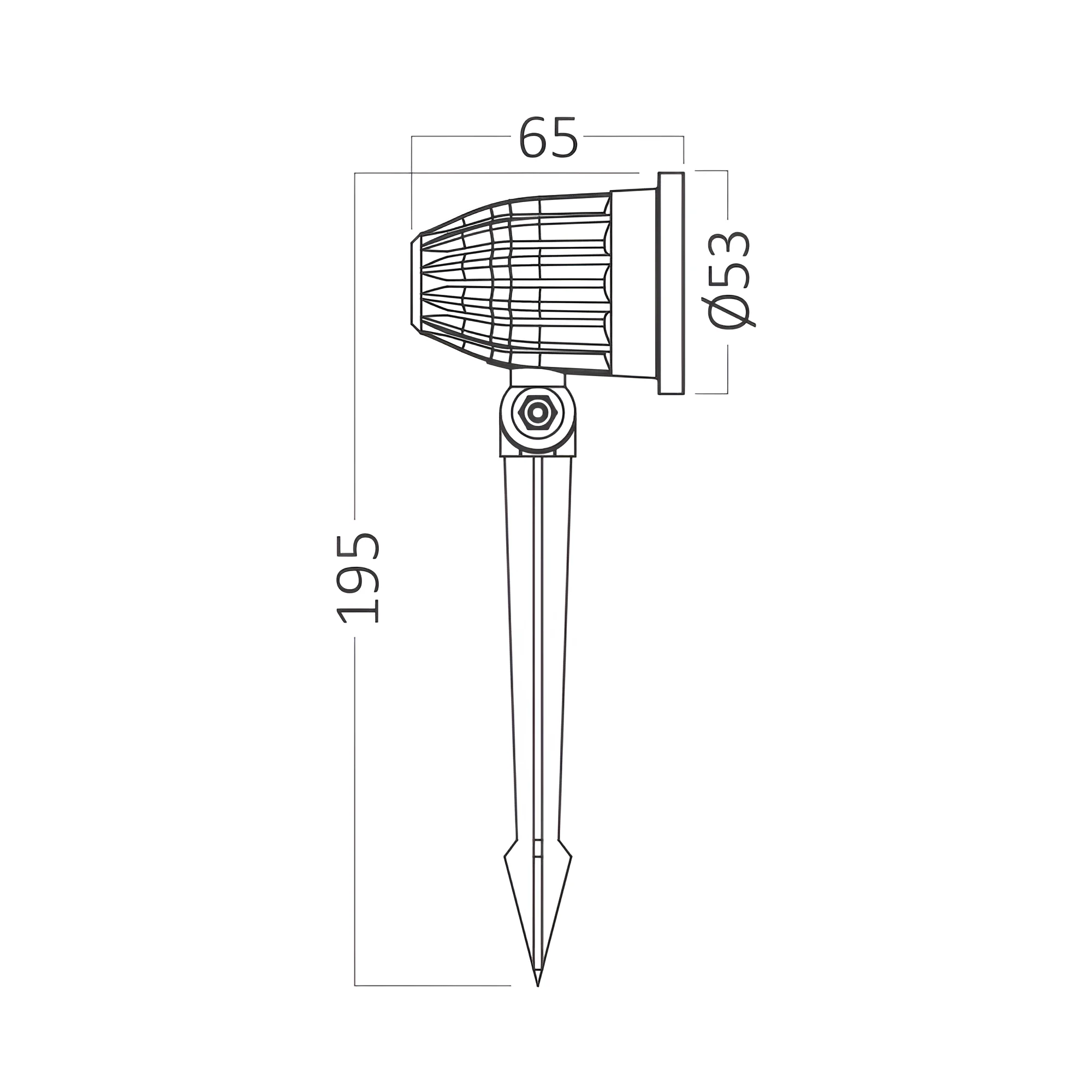 LED ubodna svjetiljka 7 W crna 6500 K IP65 Braytron BT25-00231 - Image 7