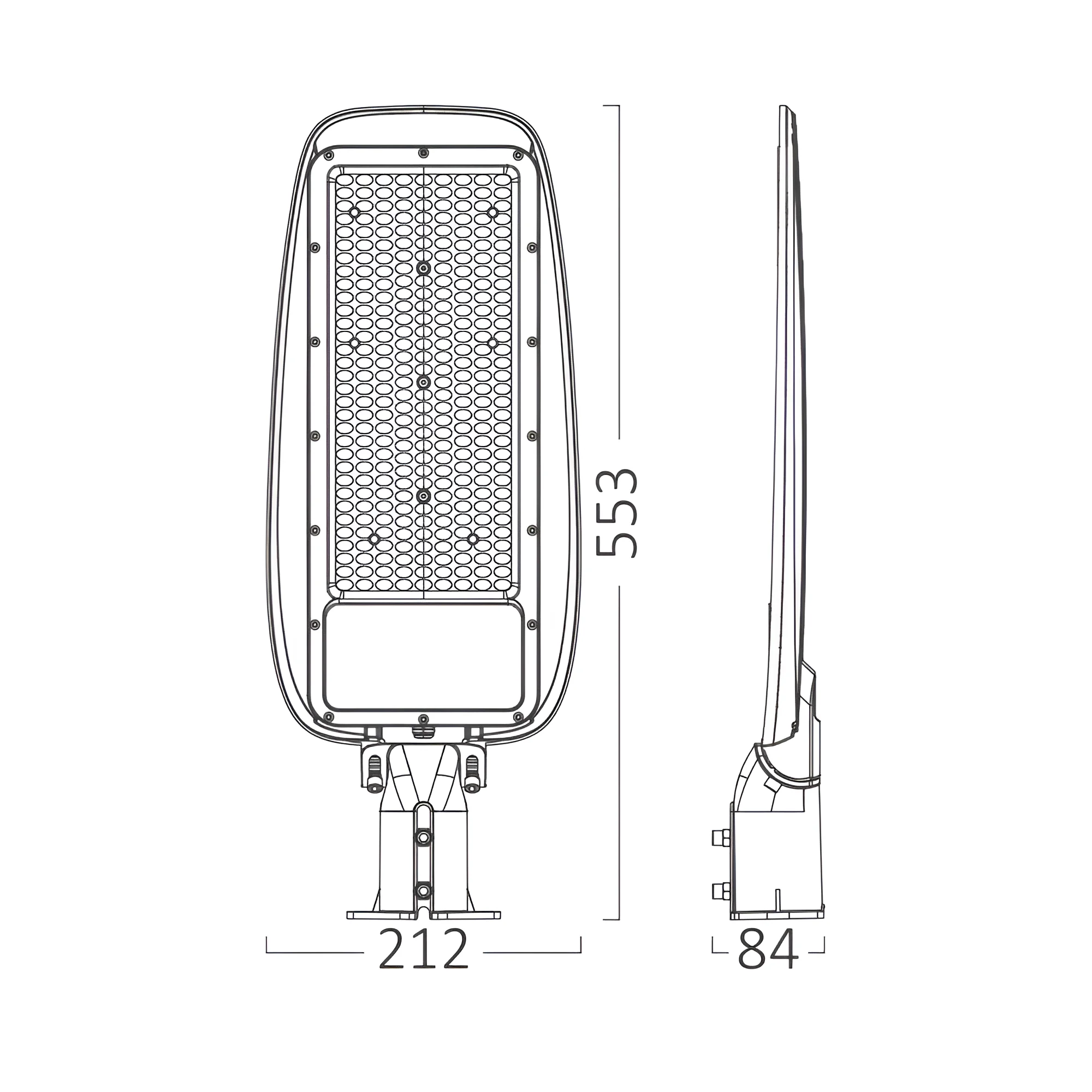 LED ulična svjetiljka 150 W siva 6500 K IP66 Braytron BT42-99432 - Image 6