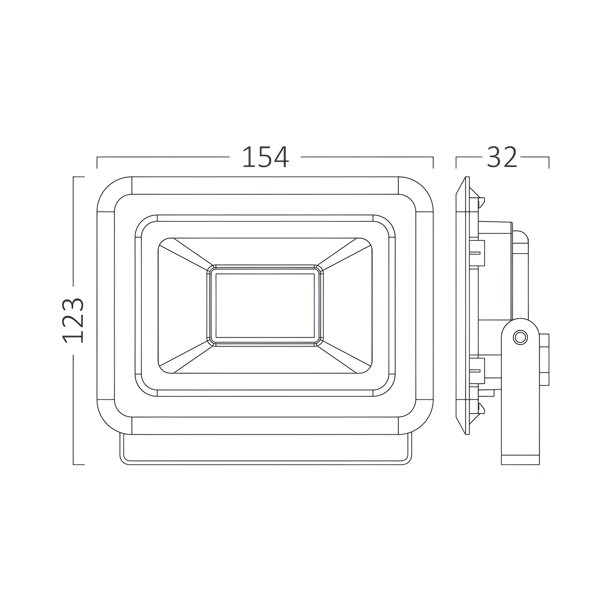 LED reflektor 30 W crni 4000 K IP65 Braytron BT60-33011 - Image 5