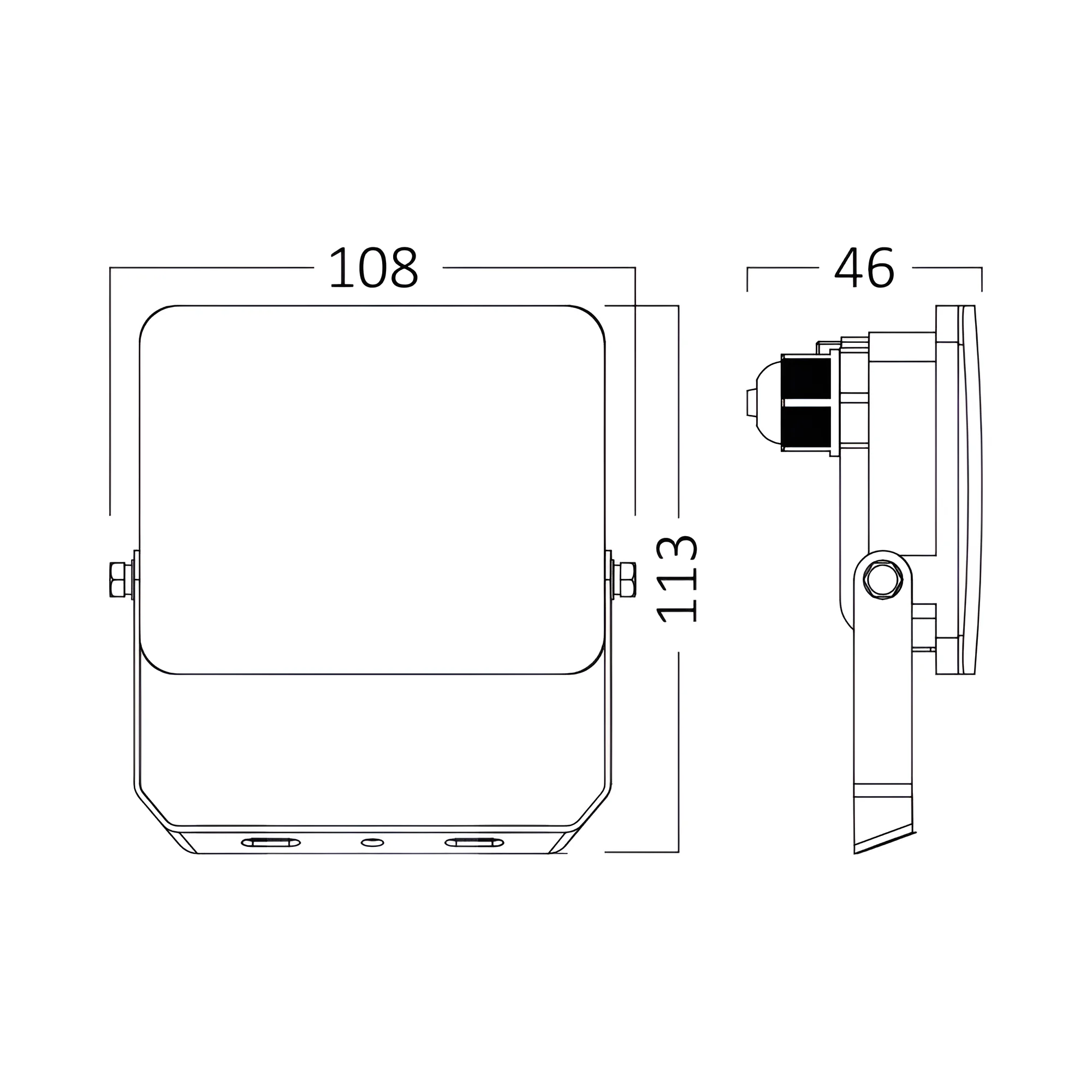 LED reflektor 10 W bijeli 3CCT IP65 Braytron BT60-51080 - Image 5