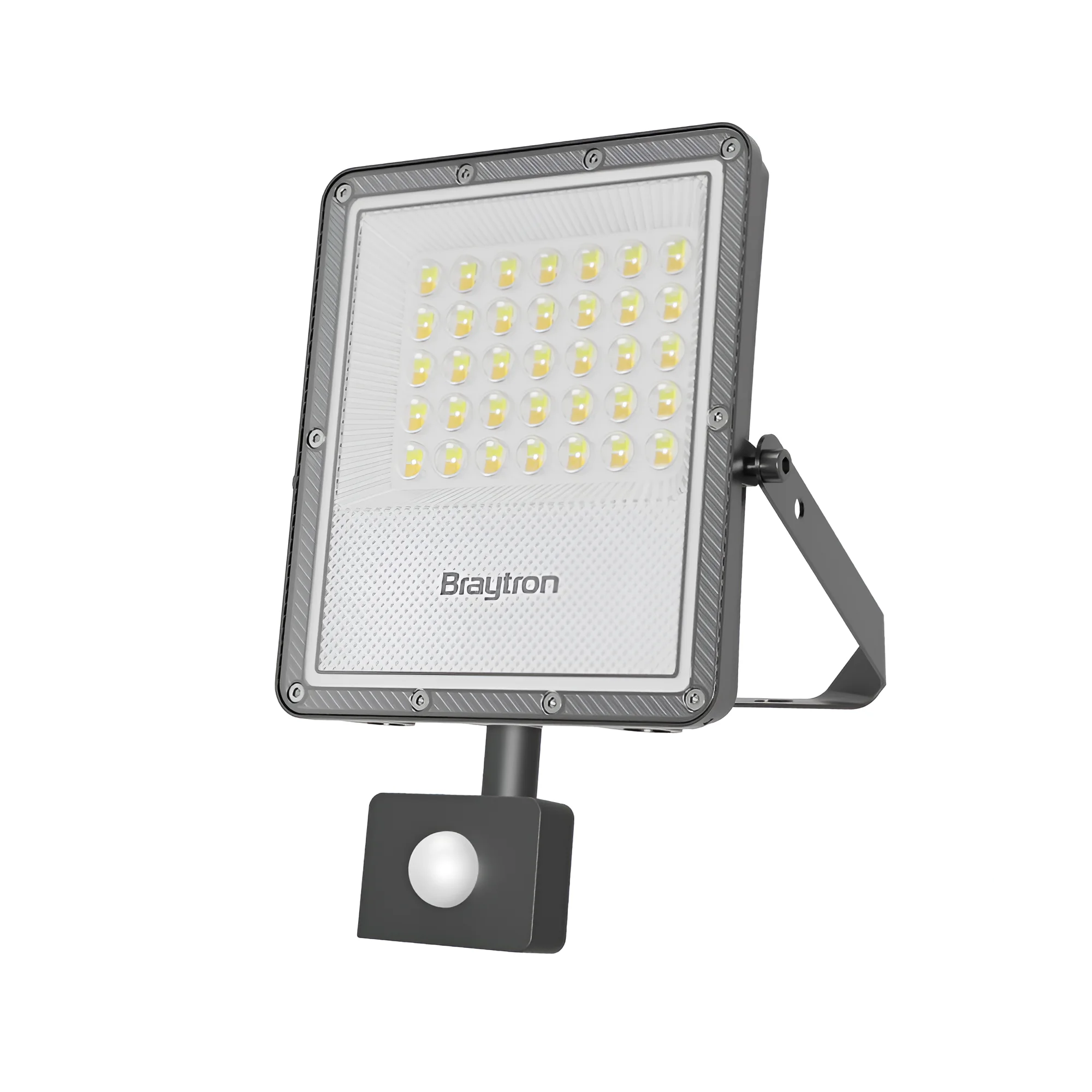 LED reflektor 30 W sivi 3CCT IP54 sa senzorom Braytron BT65-23082