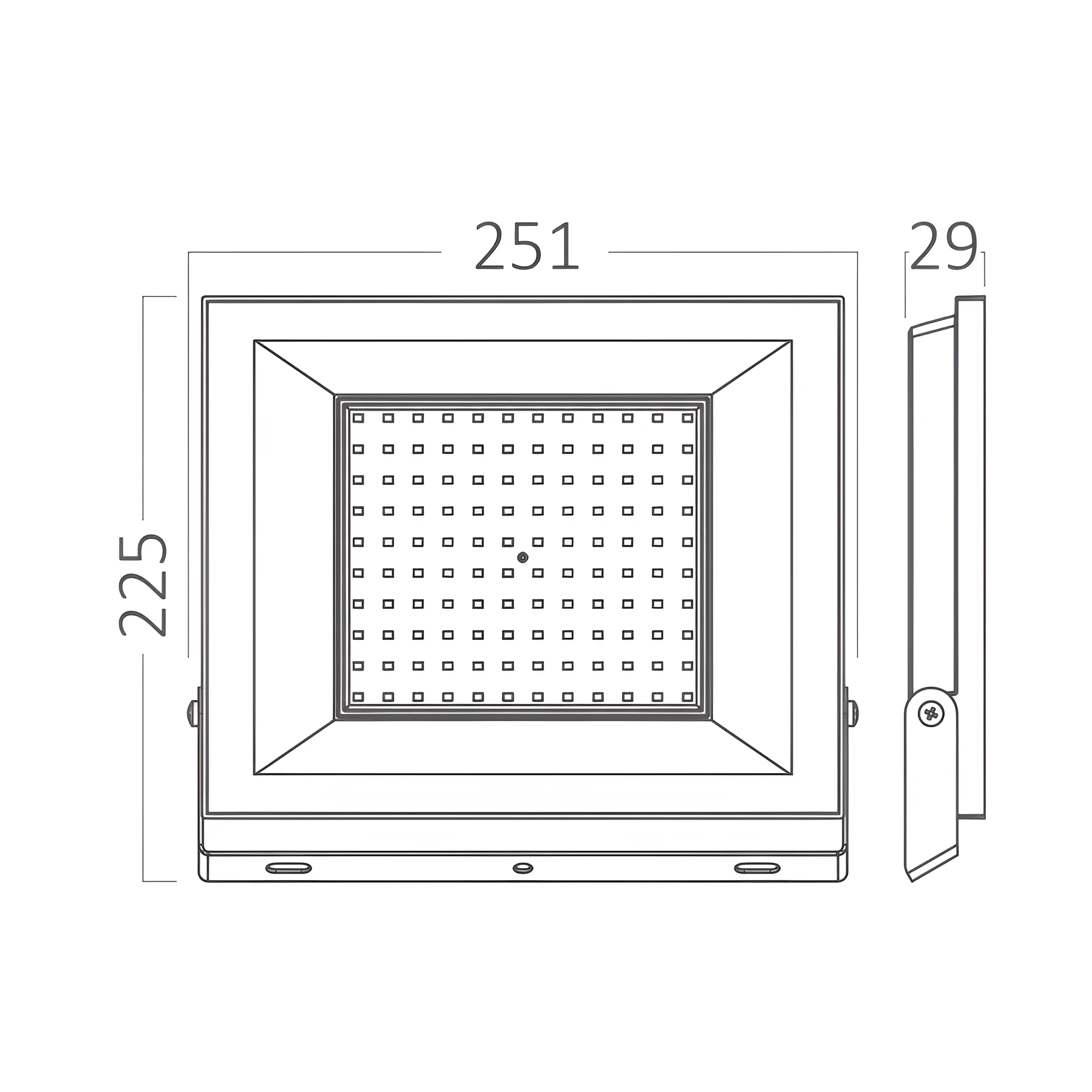 LED reflektor 100 W crni 6500 K IP65 Braytron BT66-09131 - Image 6