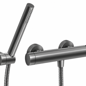 Tuš sistem baterija + tuš ručica gun metal CIRICULUS R