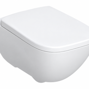 WC šolja konzolna rimfree zatvorena forma sa SC QR wc daskom GEBERIT PROJECTA SQUARE V