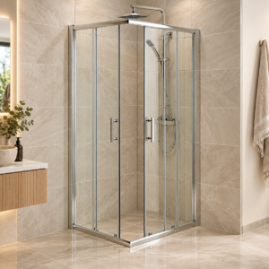 Tuš kabina 80x90x195cm kvadratna prozirno staklo 5mm V